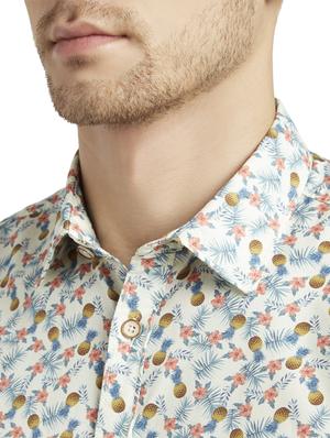 white printed casual shirt - 17696650 - Standard Image - 6