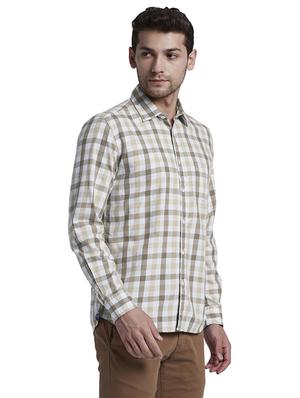 brown checkered casual shirt - 17696685 - Standard Image - 2