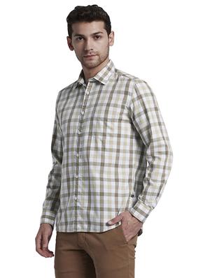 brown checkered casual shirt - 17696685 - Standard Image - 3