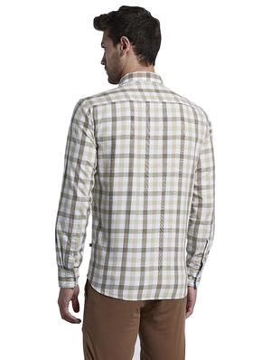 brown checkered casual shirt - 17696685 - Standard Image - 4