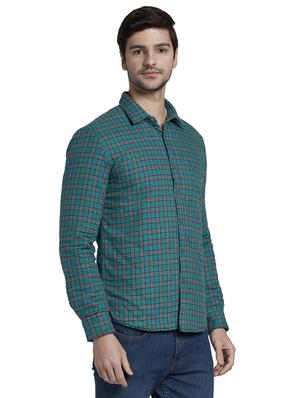 green checkered casual shirt - 17696755 - Standard Image - 2