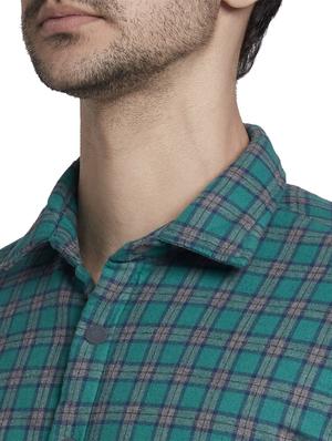green checkered casual shirt - 17696755 - Standard Image - 6