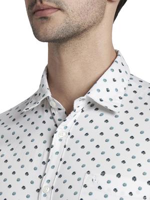 white printed casual shirt - 17696775 - Standard Image - 6