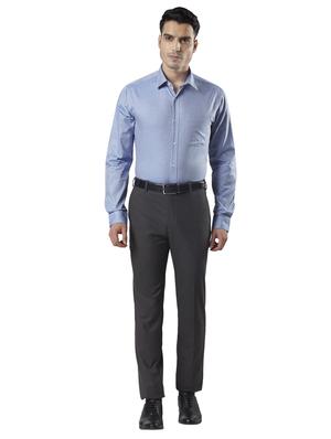 blue self design formal shirt - 17696986 - Standard Image - 4