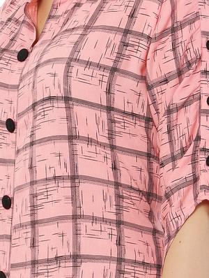 peach rayon kurta palazzo set - 17697486 - Standard Image - 4
