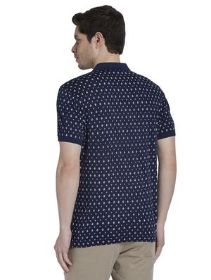 blue printed polo t-shirt - 17697611 - Standard Image - 3