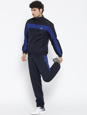 navy blue color block track suit - 17697898 - Standard Image - 2