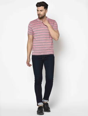 pink striped polo t-shirt - 17697956 - Standard Image - 4