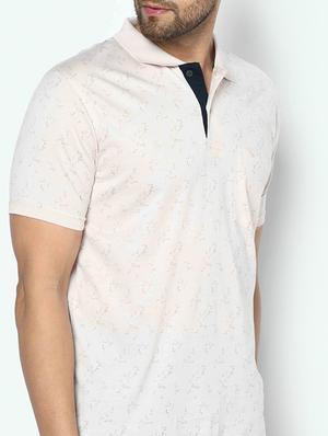 pink printed polo t-shirt - 17697970 - Standard Image - 6
