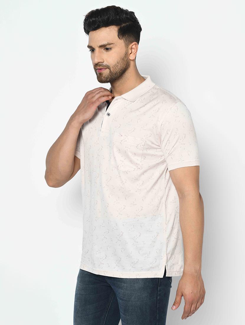 pink printed polo t-shirt - 17697970 - Zoom Image - 3