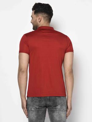 red printed polo t-shirt - 17698100 - Standard Image - 2