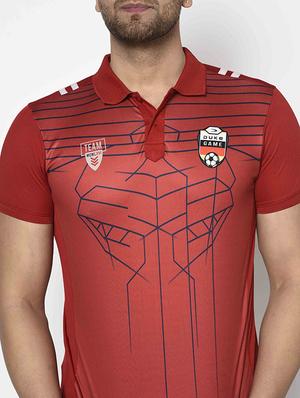 red printed polo t-shirt - 17698100 - Standard Image - 4
