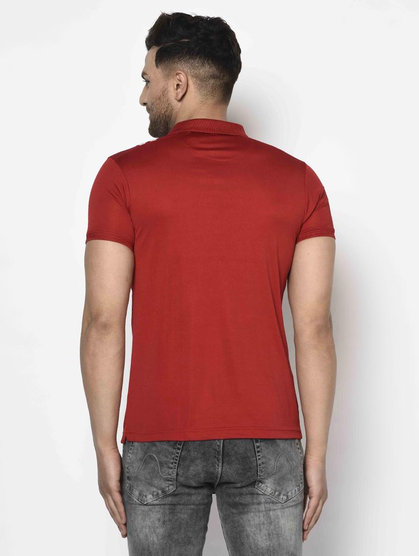 red printed polo t-shirt - 17698100 - Zoom Image - 2