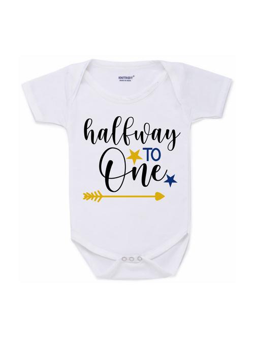 white printed onesies - 17698284 - Standard Image - 1