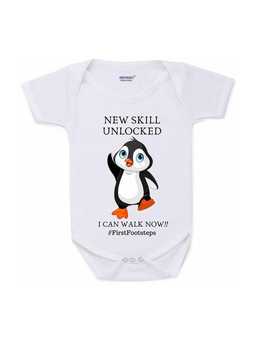 white printed onesies - 17698288 - Standard Image - 1