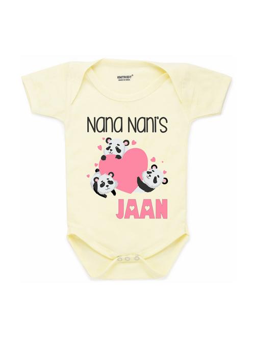 yellow printed onesies - 17698300 - Very Small Image - 1
