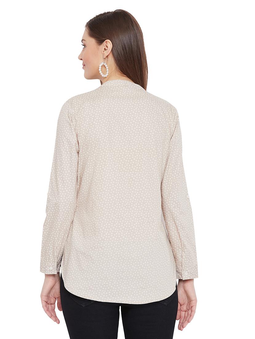 mandarin neck embroidered shirt - 17698497 - Zoom Image - 4