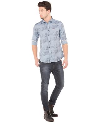 blue floral casual shirt - 17699399 - Standard Image - 4