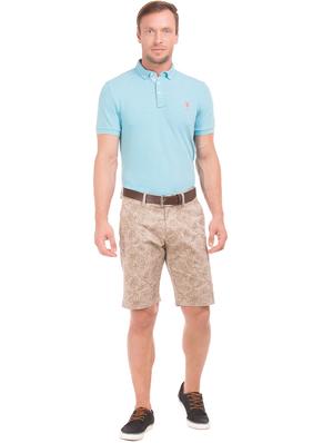 blue solid collared t-shirt - 17704563 - Standard Image - 4