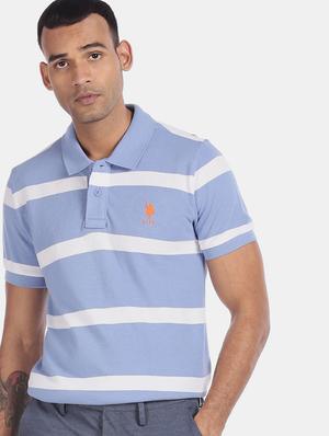 blue striped polo t-shirt - 17706757 - Standard Image - 2