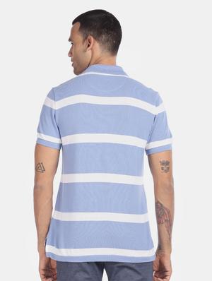 blue striped polo t-shirt - 17706757 - Standard Image - 3