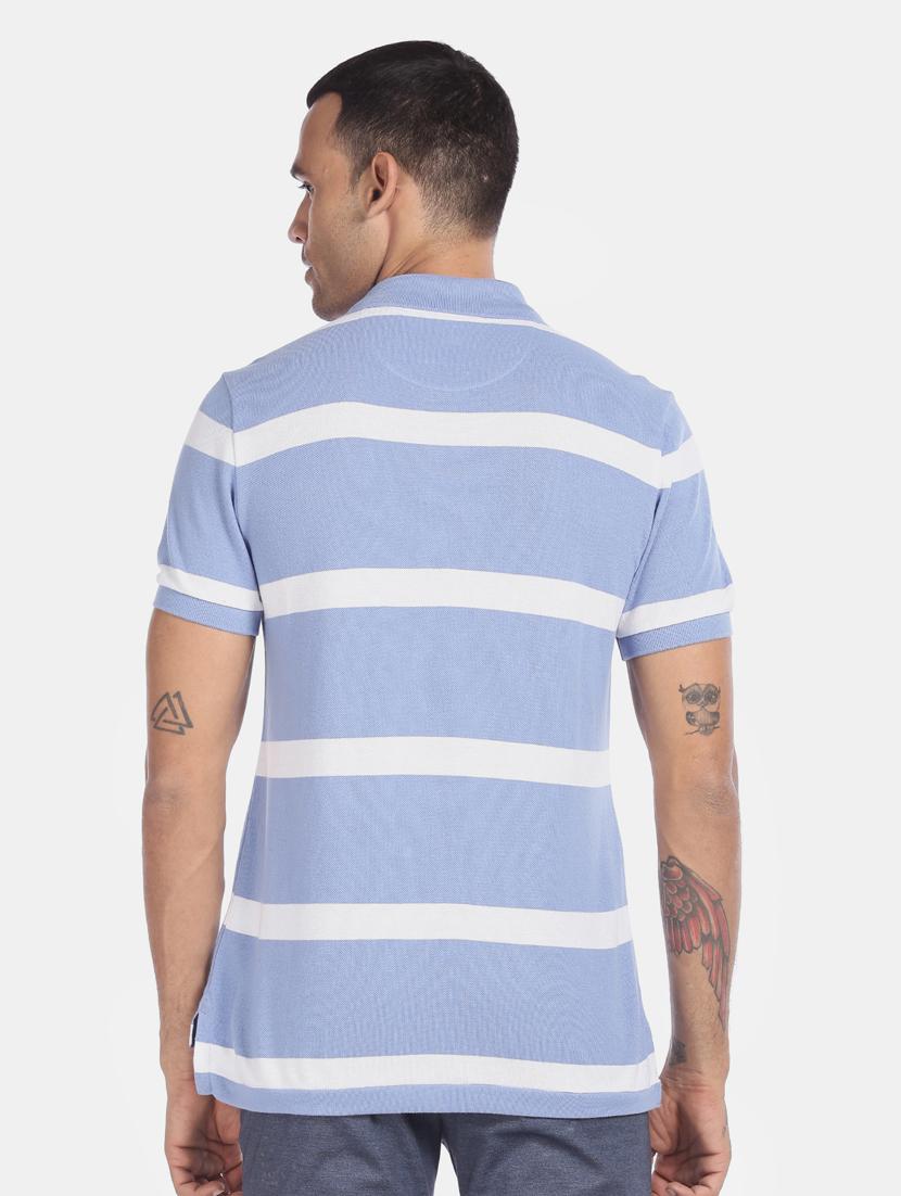 blue striped polo t-shirt - 17706757 - Zoom Image - 3