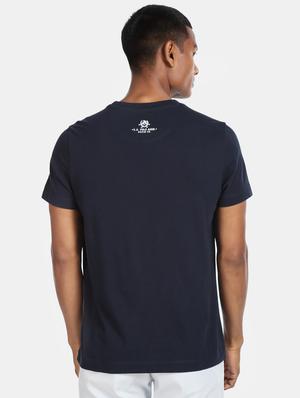 navy blue printed t-shirt - 17707121 - Standard Image - 2