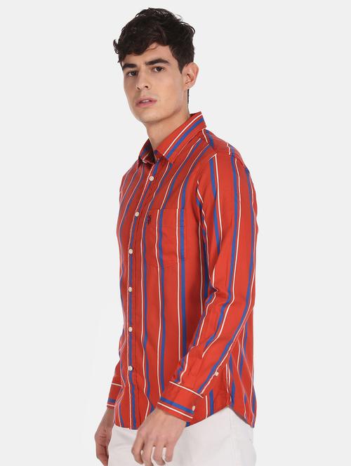 red striped casual shirt - 17707181 - Standard Image - 1