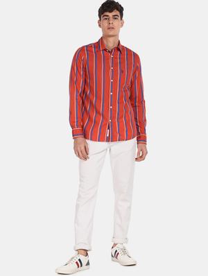 red striped casual shirt - 17707181 - Standard Image - 4