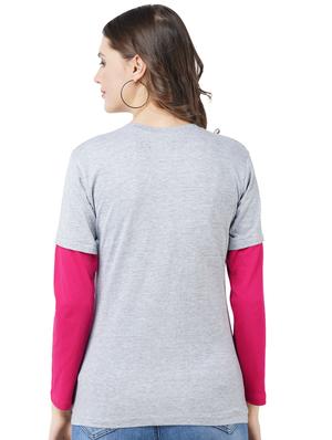 full sleeves solid tee - 17707245 - Standard Image - 3