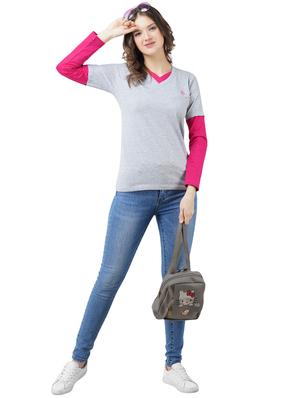 full sleeves solid tee - 17707245 - Standard Image - 4