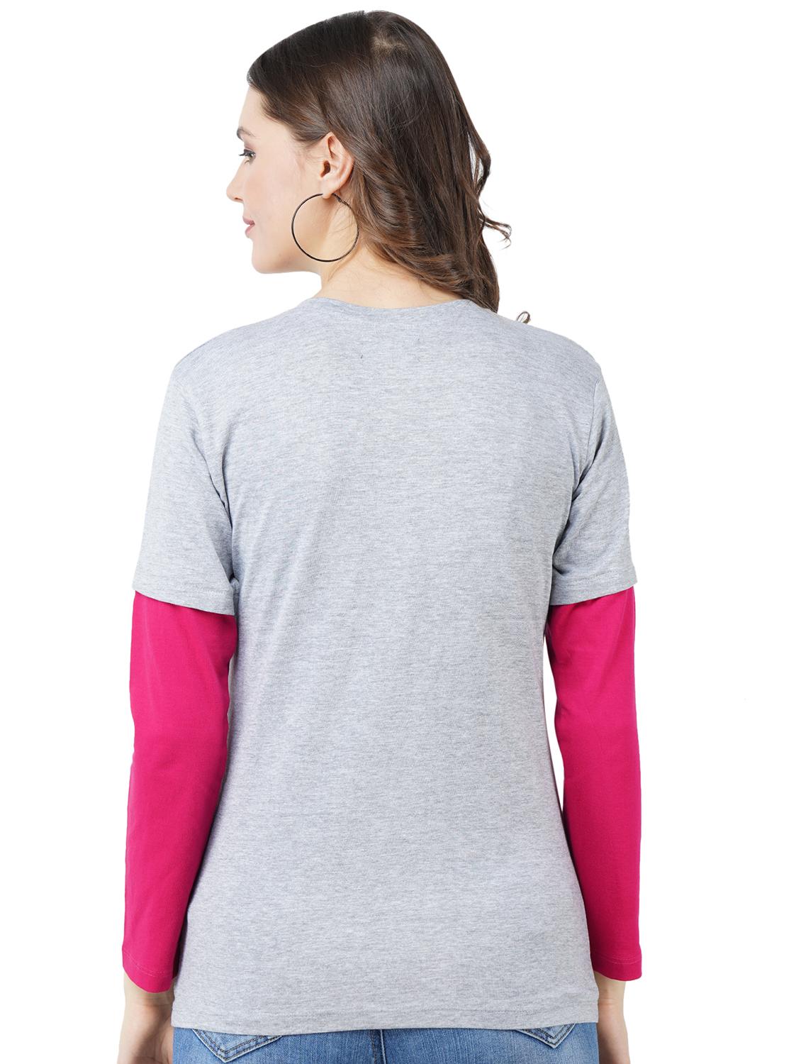 full sleeves solid tee - 17707245 - Zoom Image - 3