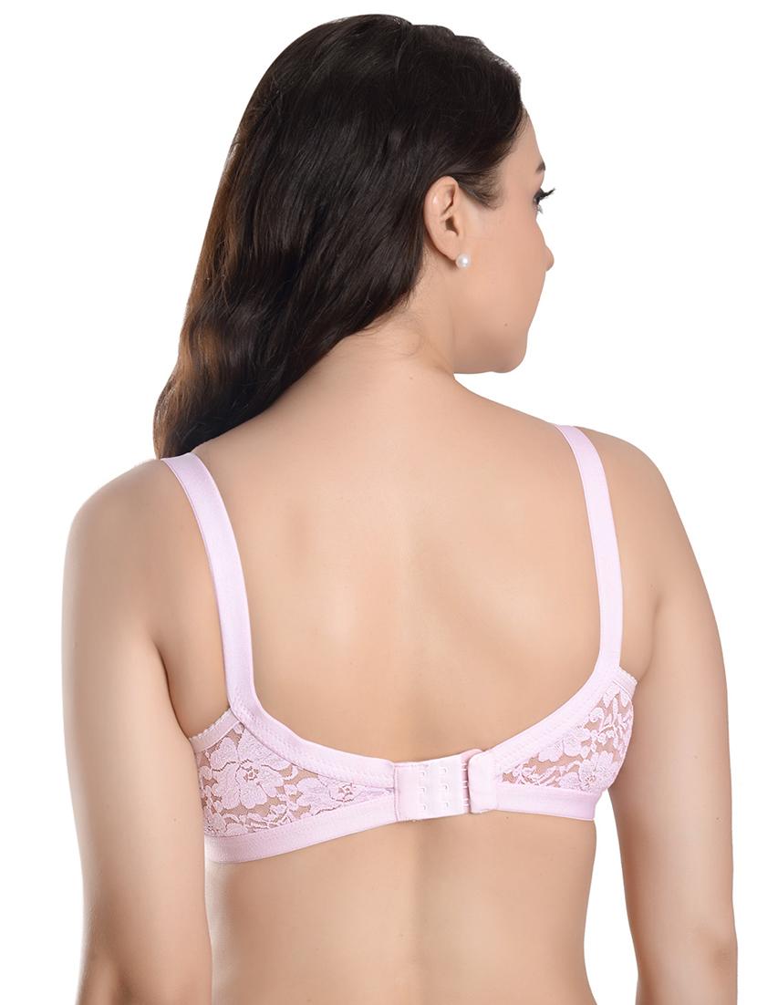 pink solid regular bra - 17707253 - Zoom Image - 3