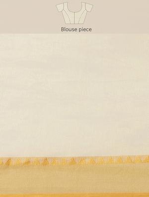 ada hand-embroidered beige chikankari saree with blouse - 17707263 - Standard Image - 6