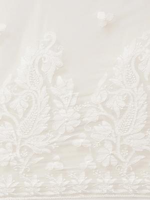 ada hand-embroidered white chikankari saree with blouse - 17707265 - Standard Image - 3