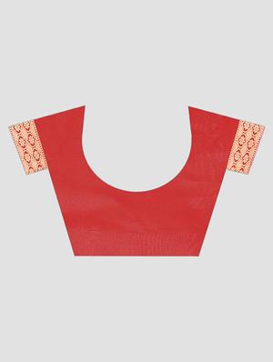 zari work banarasi saree with blouse - 17707333 - Standard Image - 5