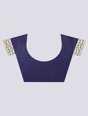 zari work banarasi saree with blouse - 17707337 - Standard Image - 5