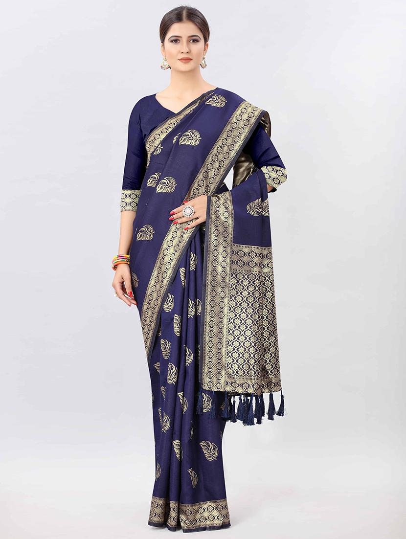 zari work banarasi saree with blouse - 17707337 - Zoom Image - 1