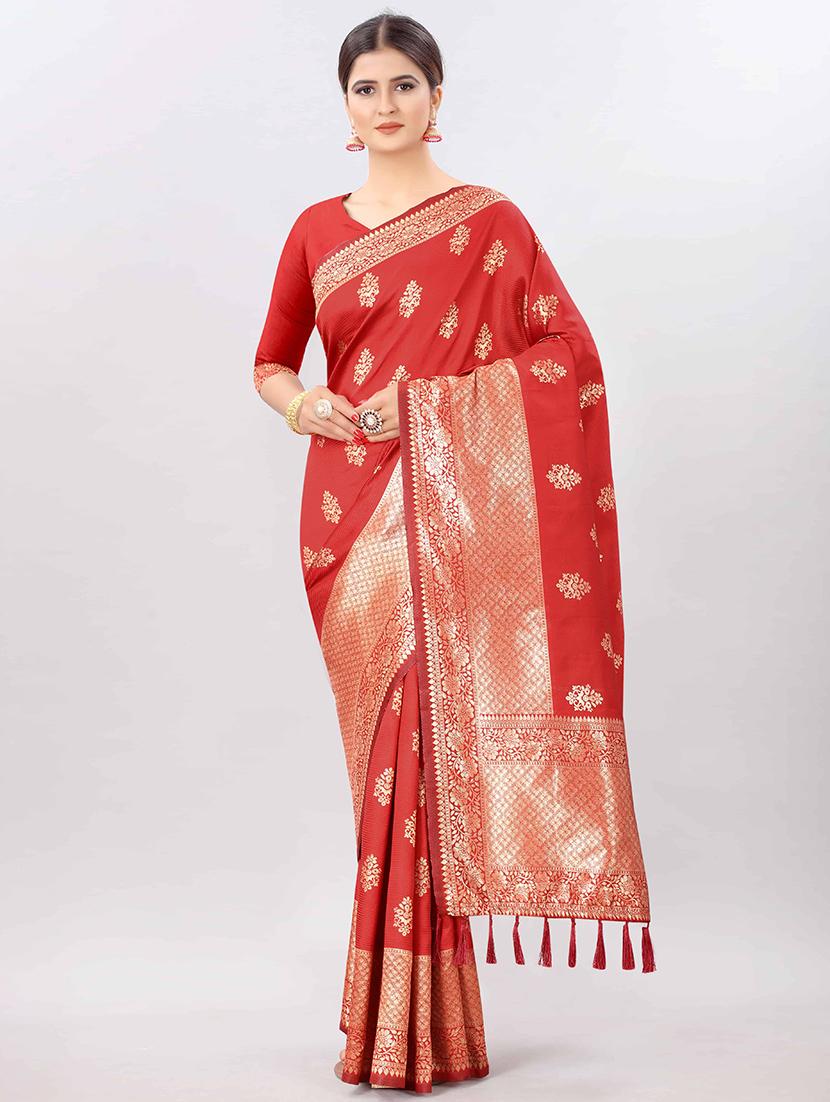zari work banarasi saree with blouse - 17707338 - Zoom Image - 1