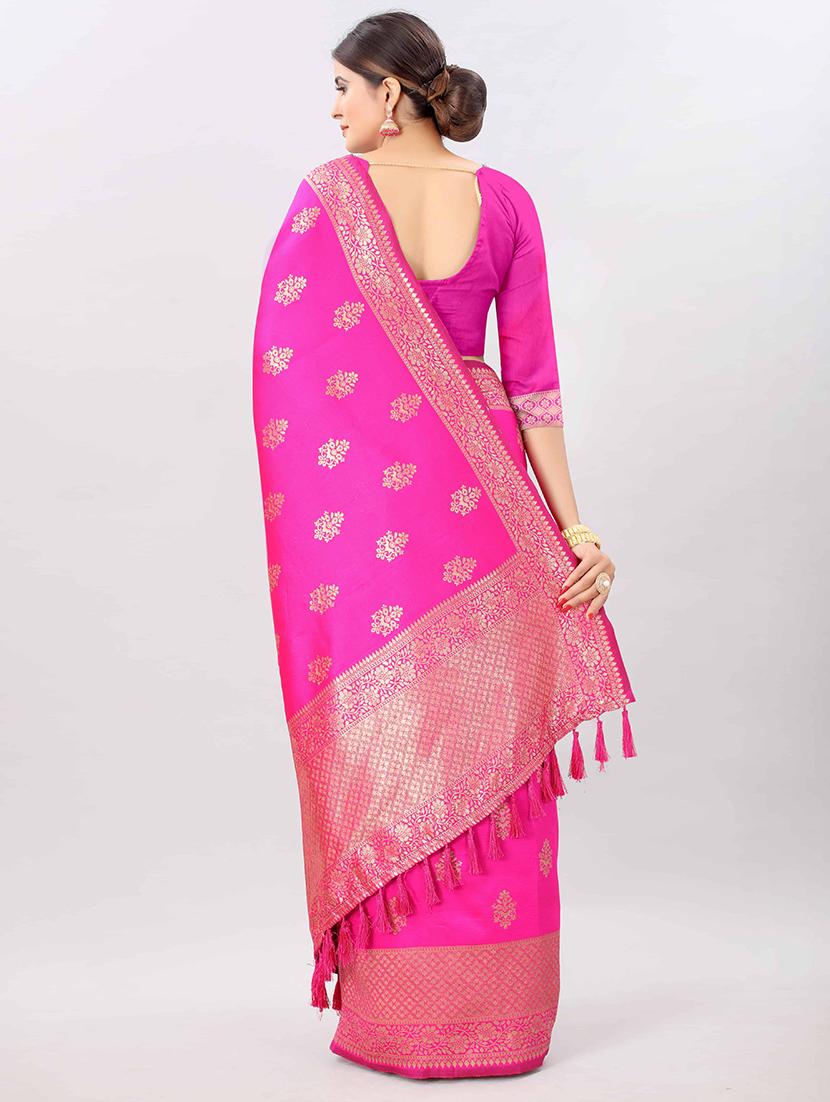 zari work banarasi saree with blouse - 17707339 - Zoom Image - 2