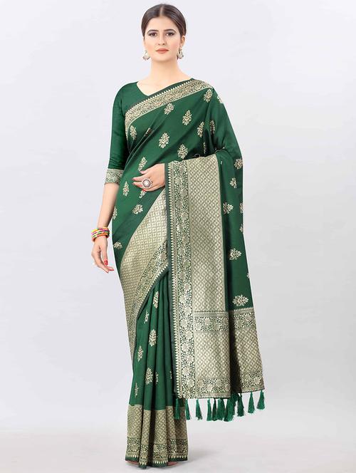zari work banarasi saree with blouse - 17707341 - Standard Image - 1
