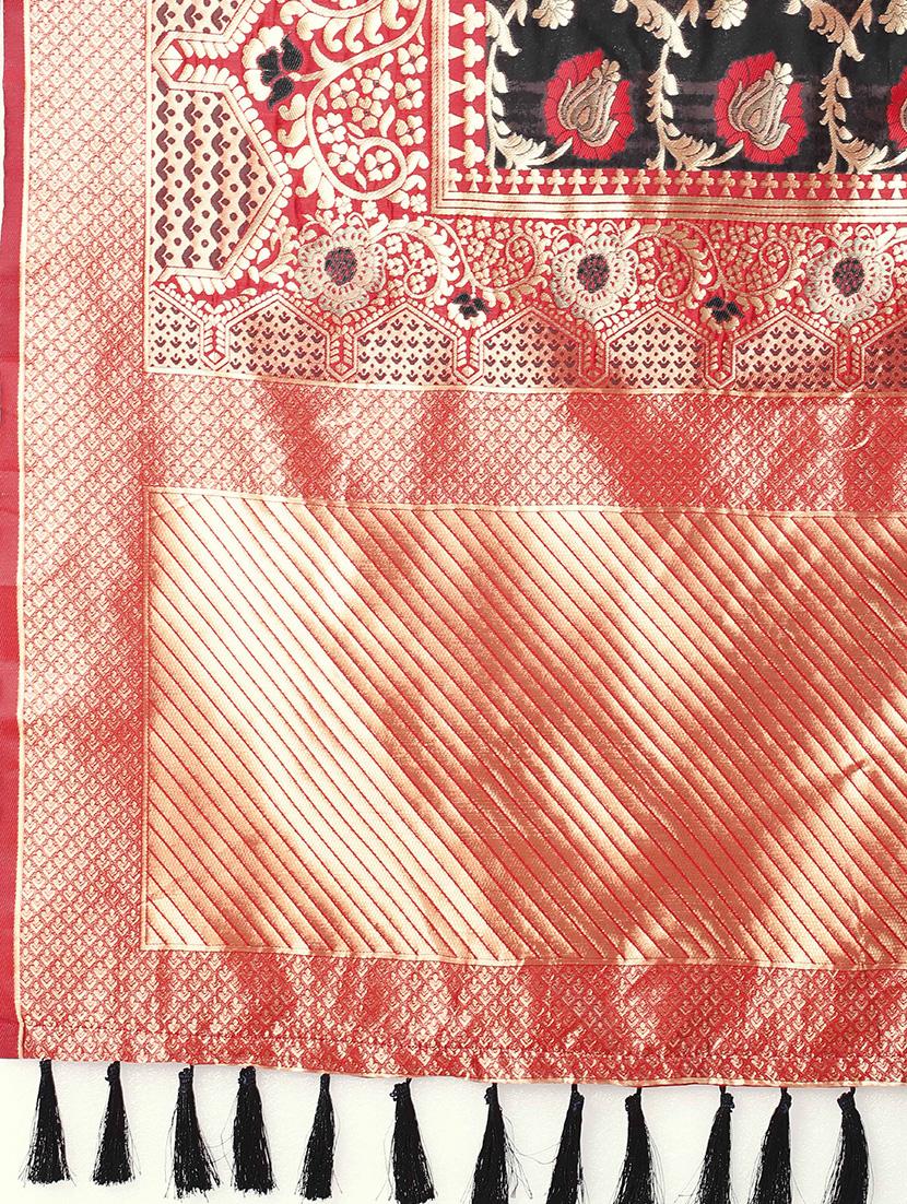 zari work kanjivaram saree with blouse - 17707343 - Zoom Image - 3
