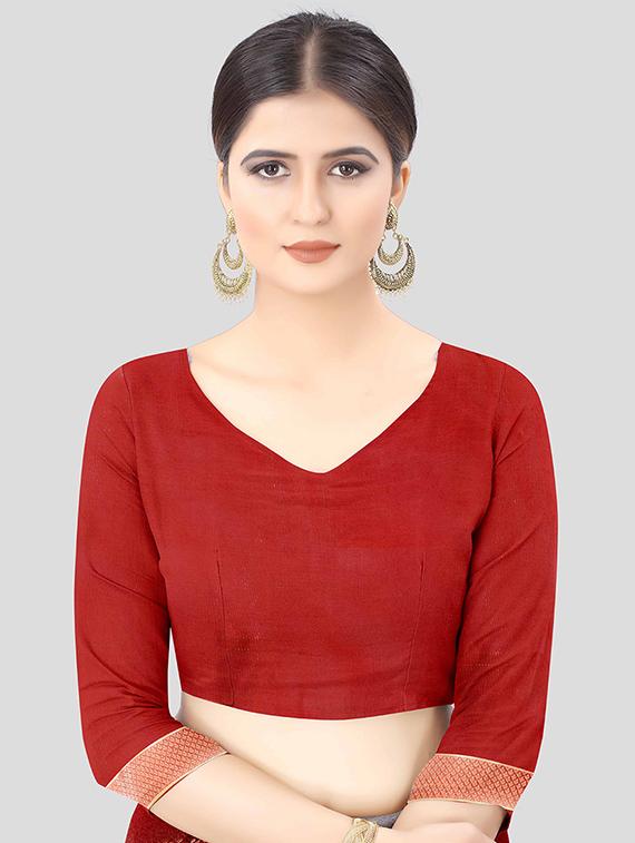 zari work kanjivaram saree with blouse - 17707345 - Zoom Image - 4