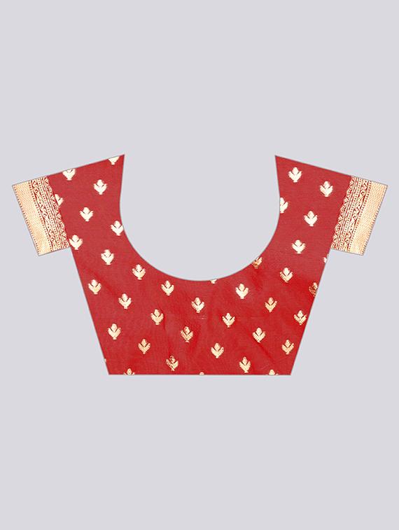zari work banarasi saree with blouse - 17707349 - Zoom Image - 5