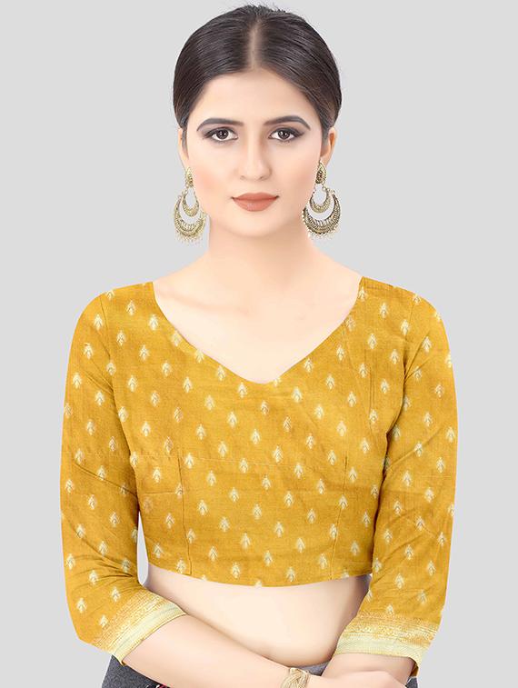 zari work banarasi saree with blouse - 17707350 - Zoom Image - 4