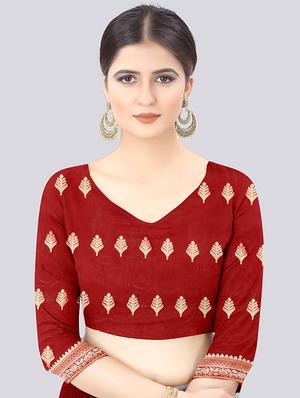self design kanjivaram saree with blouse - 17707352 - Standard Image - 4