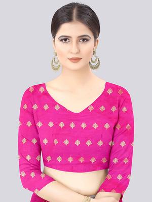 self design kanjivaram saree with blouse - 17707353 - Standard Image - 4