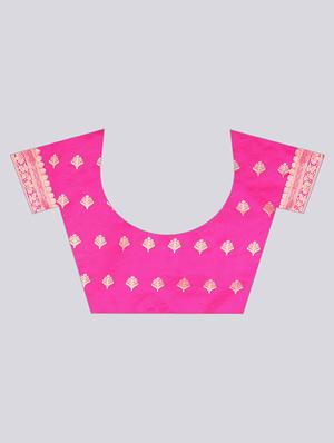 self design kanjivaram saree with blouse - 17707353 - Standard Image - 5