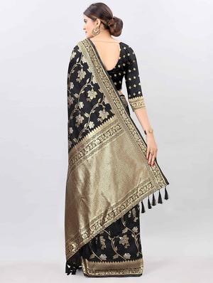 self design kanjivaram saree with blouse - 17707354 - Standard Image - 2