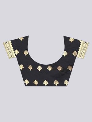 self design kanjivaram saree with blouse - 17707354 - Standard Image - 5